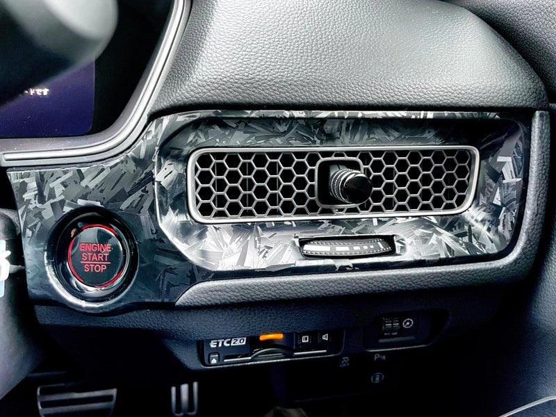 ورق ملصق لفافة فينيل سوداء من ألياف الكربون المطروقة، شريط ملصق لسيارة السيارات الدراجة المصنوعة يدويا - 1 قدم × 3.5 قدم